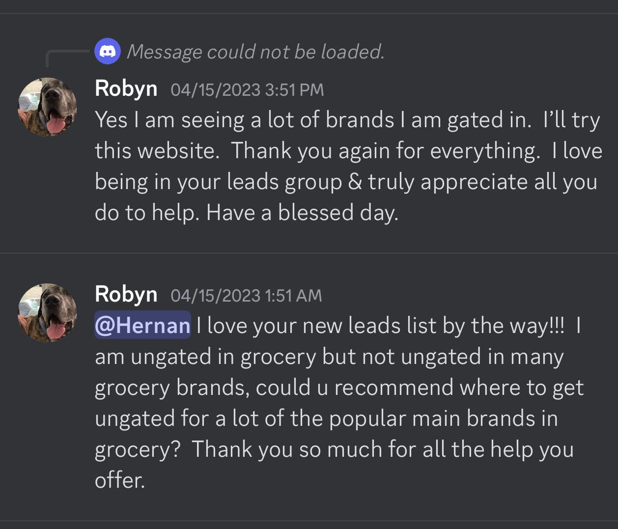 Online arbitrage leads result from My OA Leads member