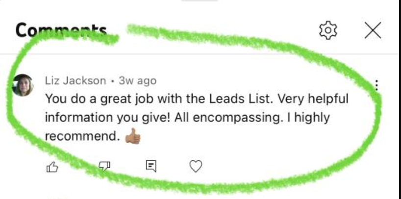 Online arbitrage leads result from My OA Leads member