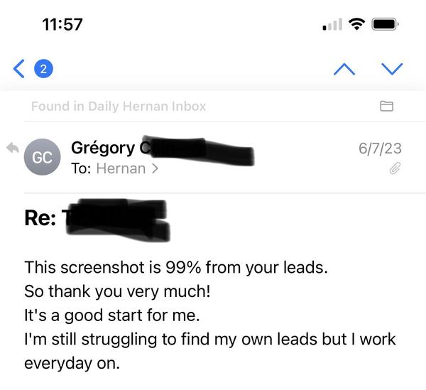 Online arbitrage leads result from My OA Leads member