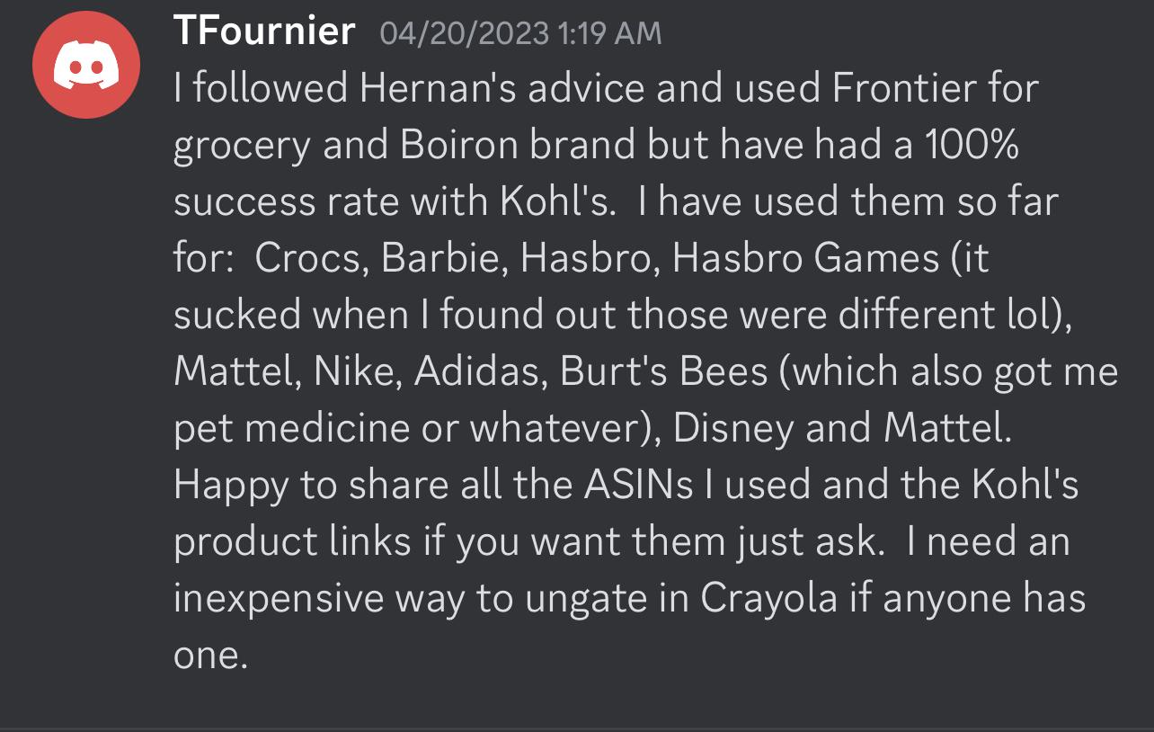 Online arbitrage leads result from My OA Leads member